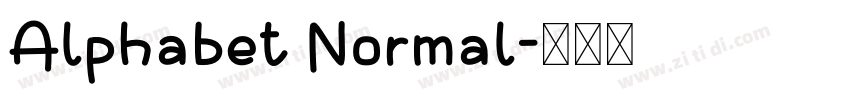 Alphabet Normal字体转换